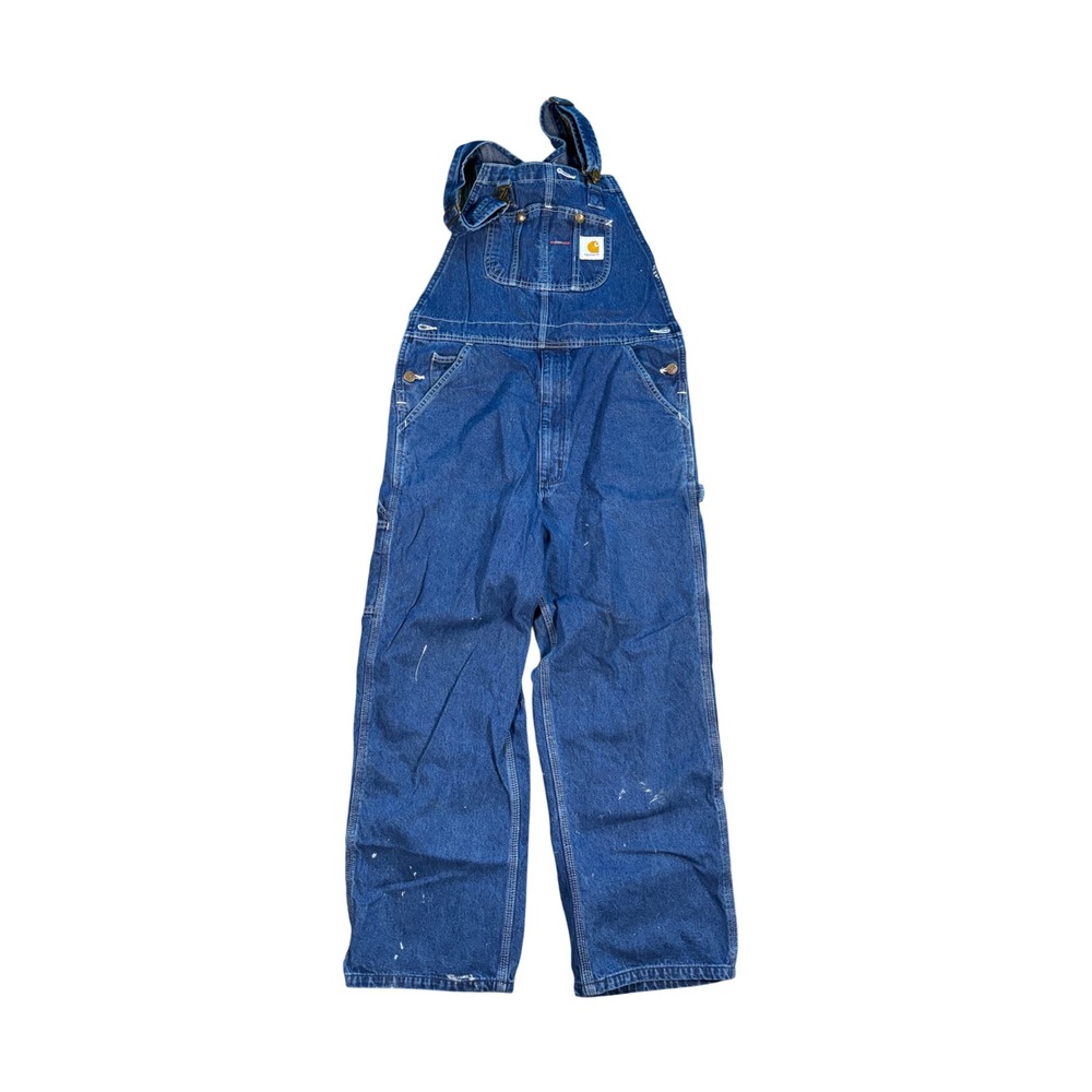 Carhartt Blue Denim Overalls 32x28